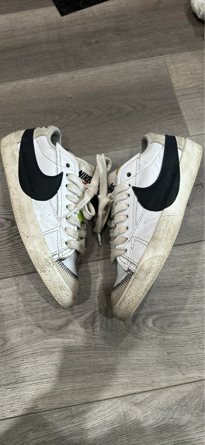 Nike Blazer Mid '77 Vintage White Black Sneakers - photo 2