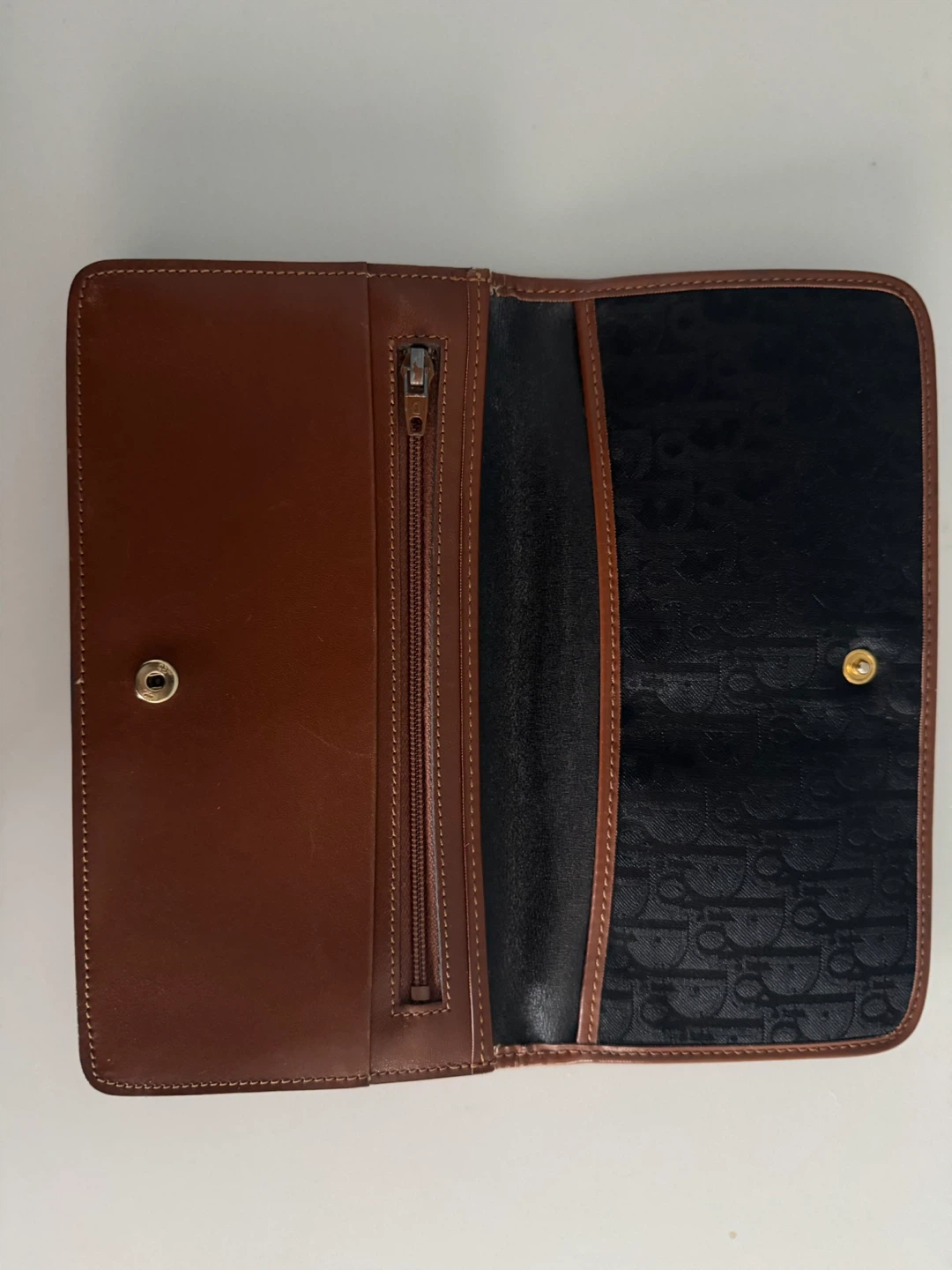 Christian Dior Brown Leather Wallet - photo 4