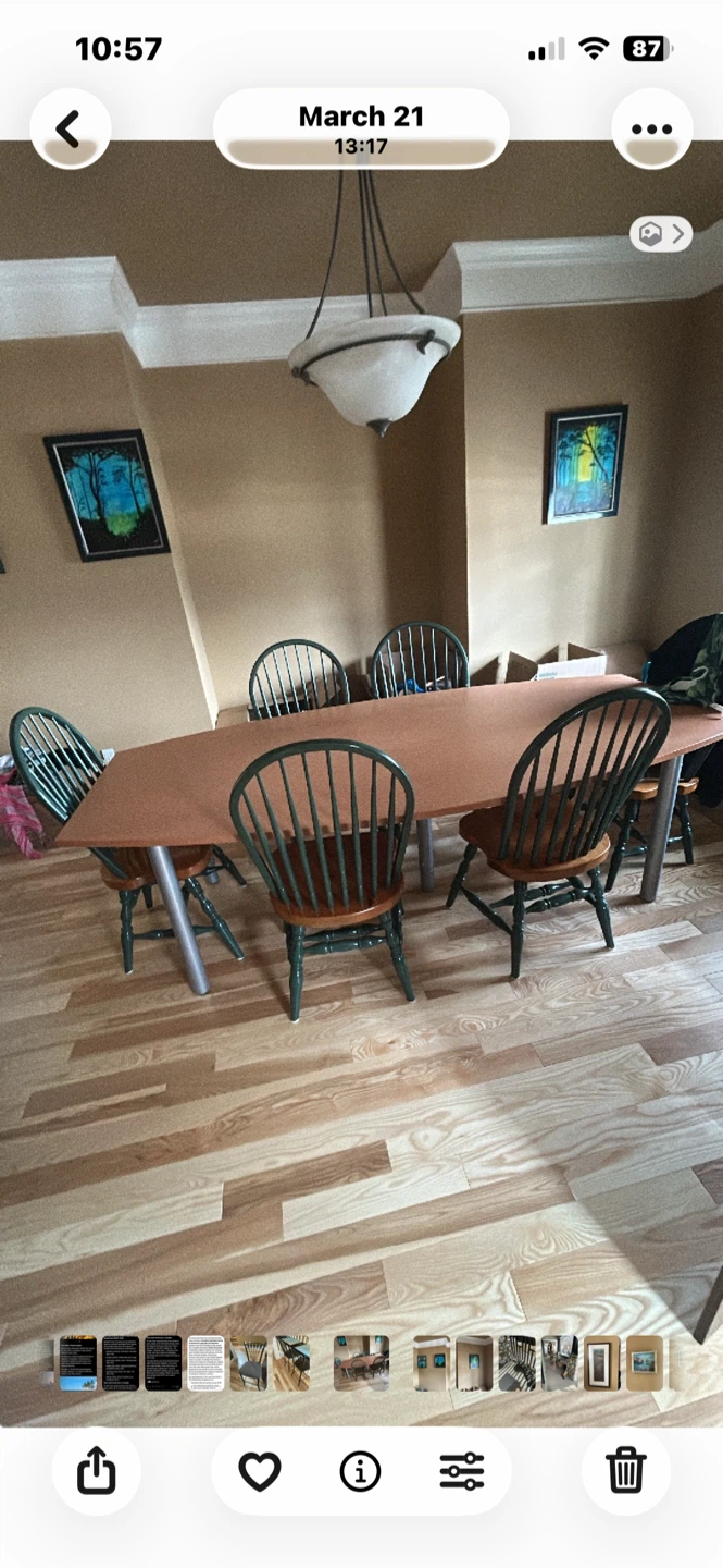 Dining Table and 8 Chairs Set