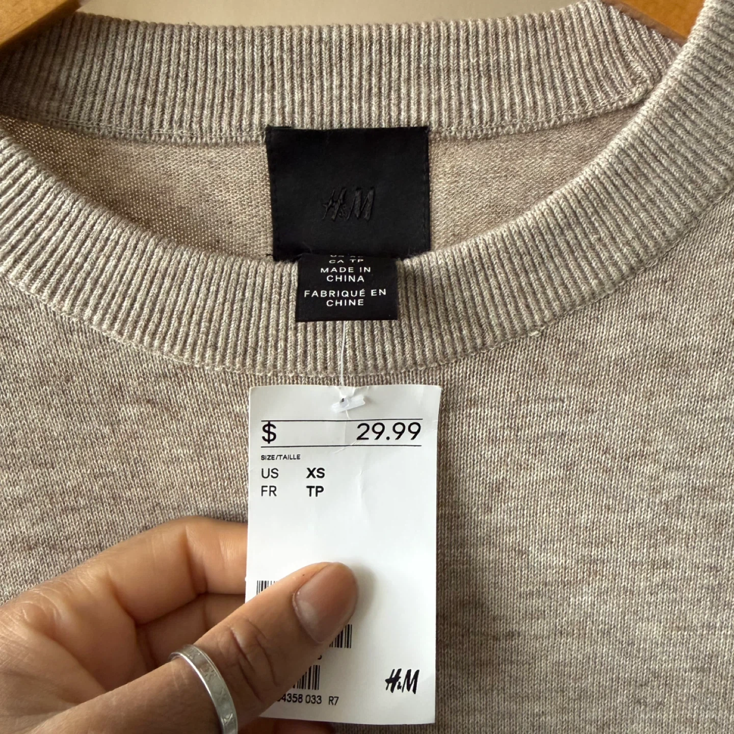 NEW Beige Long-Sleeve Sweater - photo 3