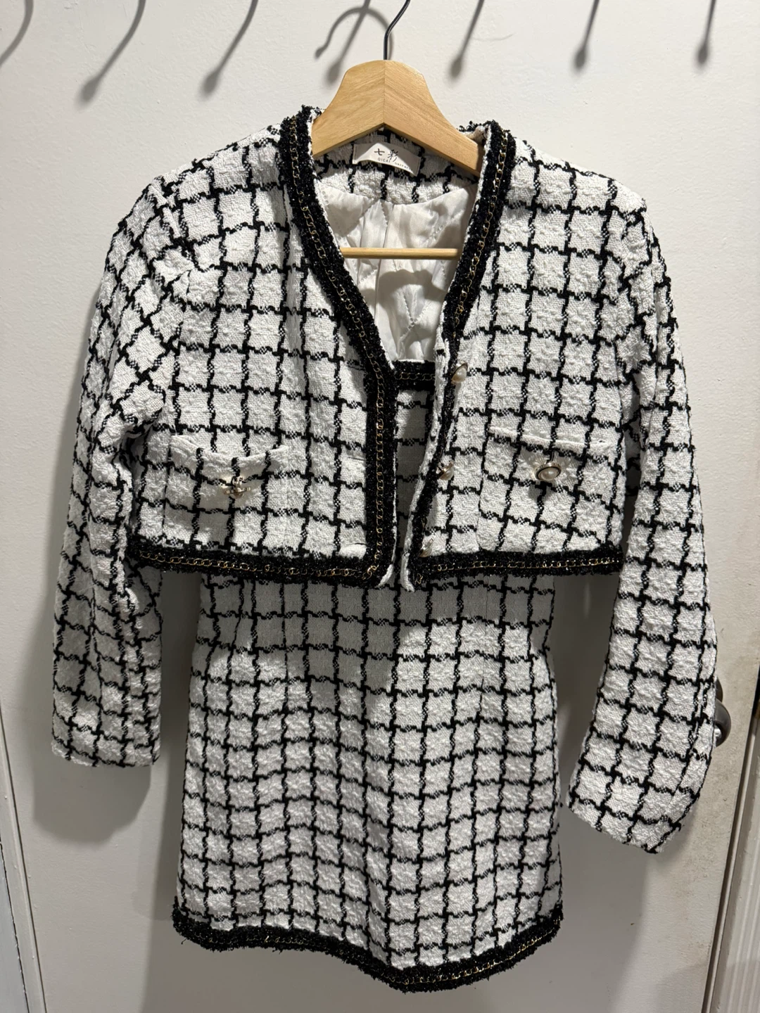 Tweed Set - Cropped Jacket and Dress