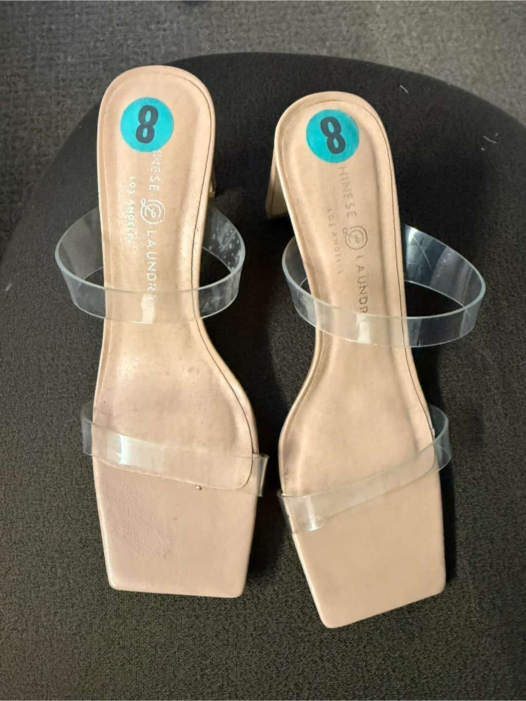 Chinese Laundry Women's Clear Strap Heels Size 8