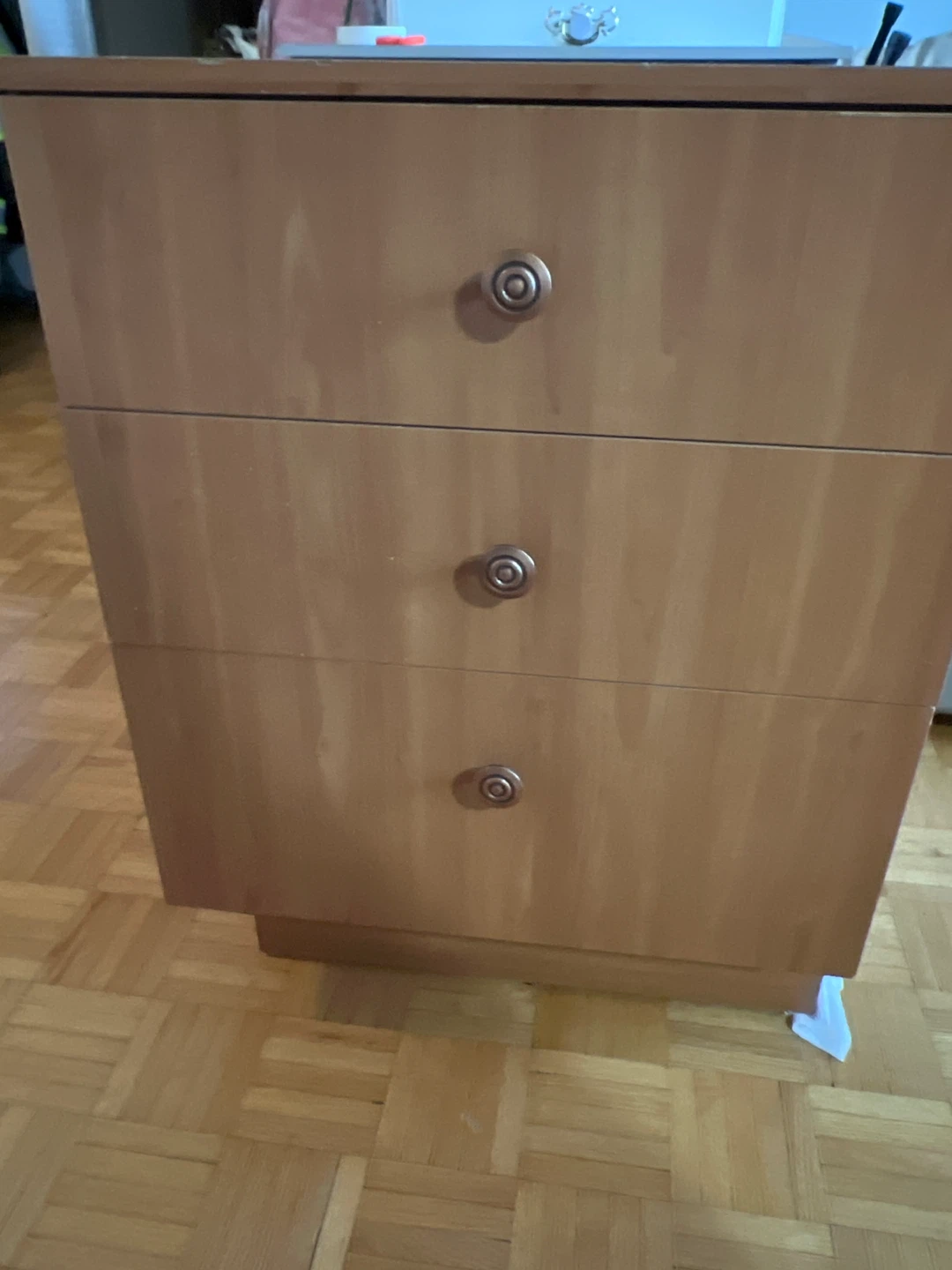 Light Brown 3-Drawer Dresser - photo 2