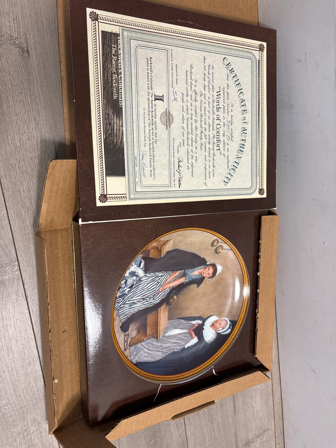 Edwin M. Knowles "Words of Comfort" Collector Plate - photo 4
