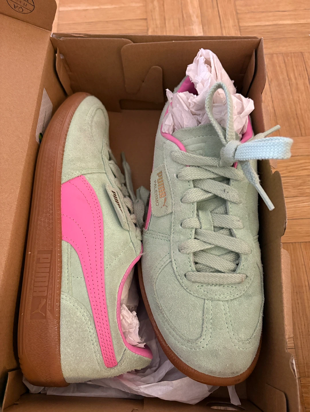 Puma Palermo Jr. Sneakers - Mint/Pink - Size 6 Youth - photo 2