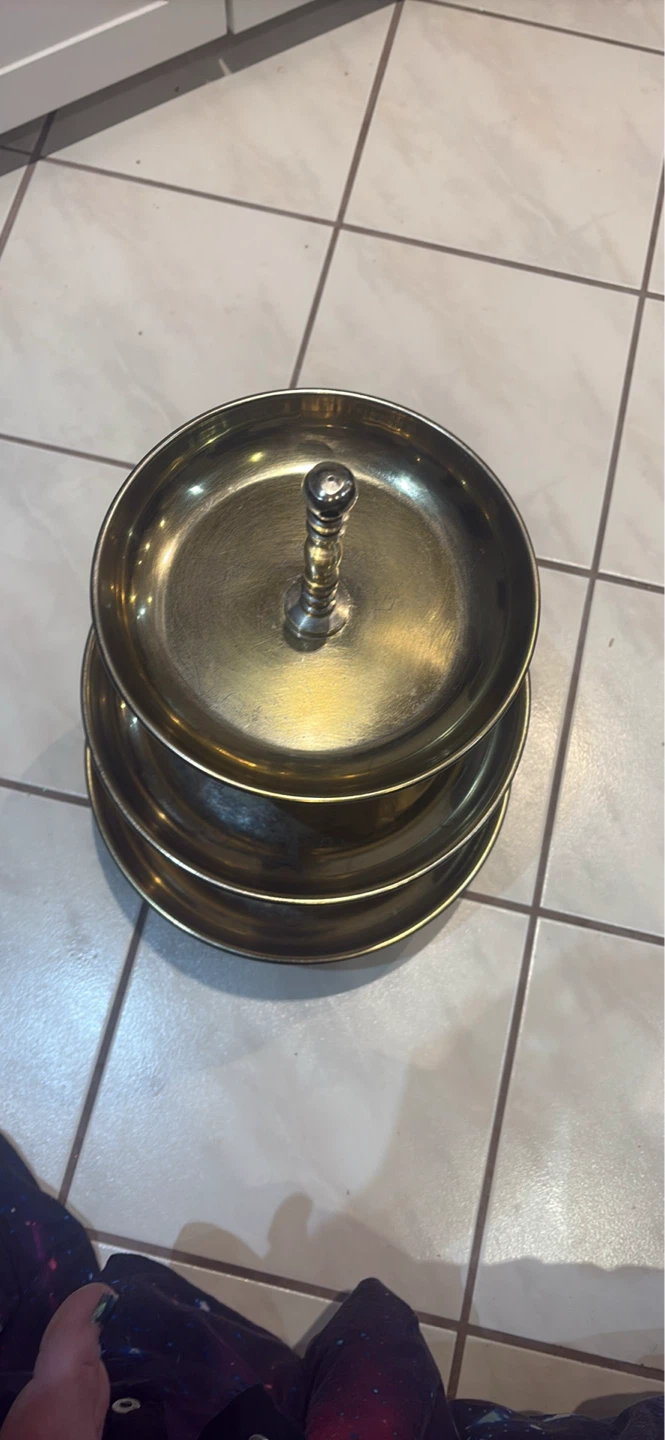 Brass 3-Tier Serving Stand - photo 2