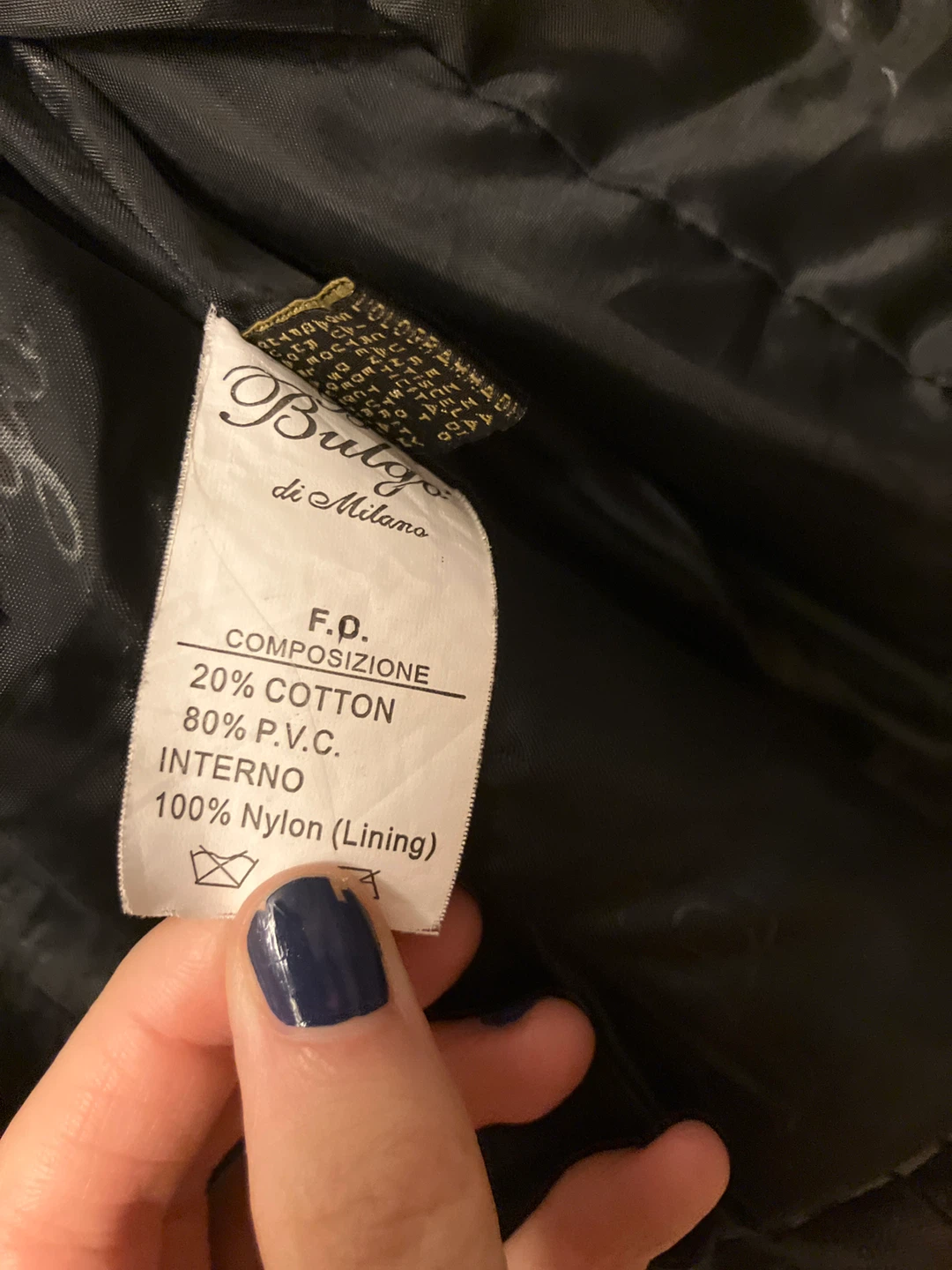 Bulgo di Milano Faux Leather Jacket - Black - XXL - photo 4