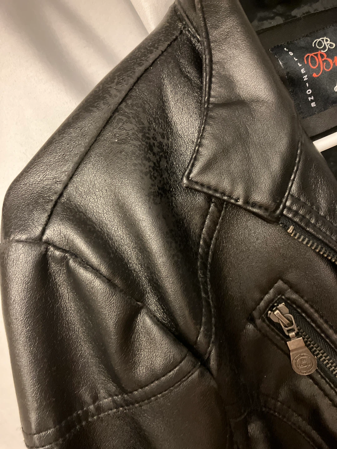 Bulgo di Milano Faux Leather Jacket - Black - XXL - photo 5