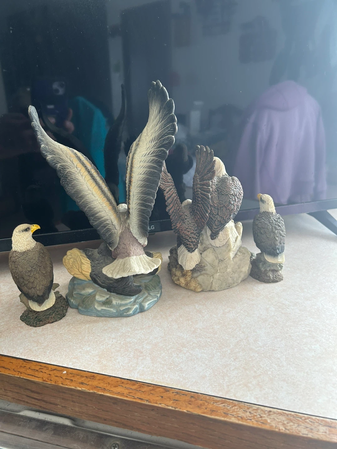 Set of 4 Eagle Figurines - photo 3
