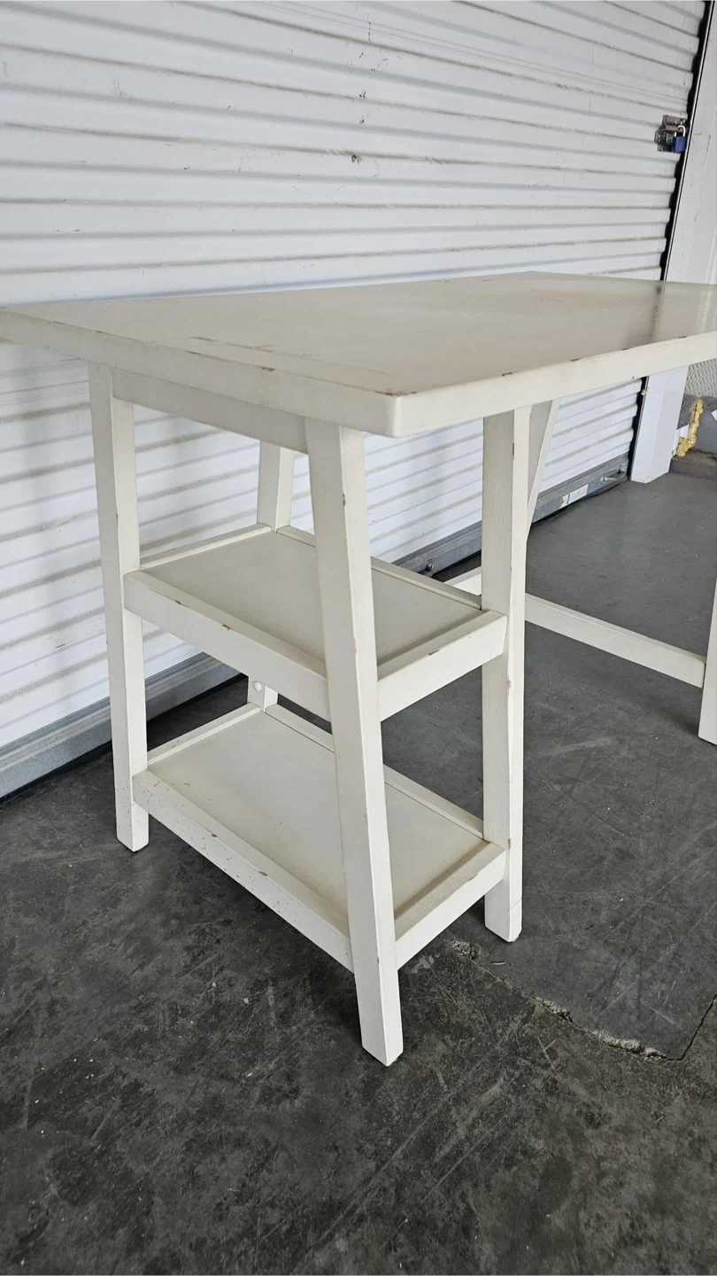 Off white distressed style white desk/work station - photo 4