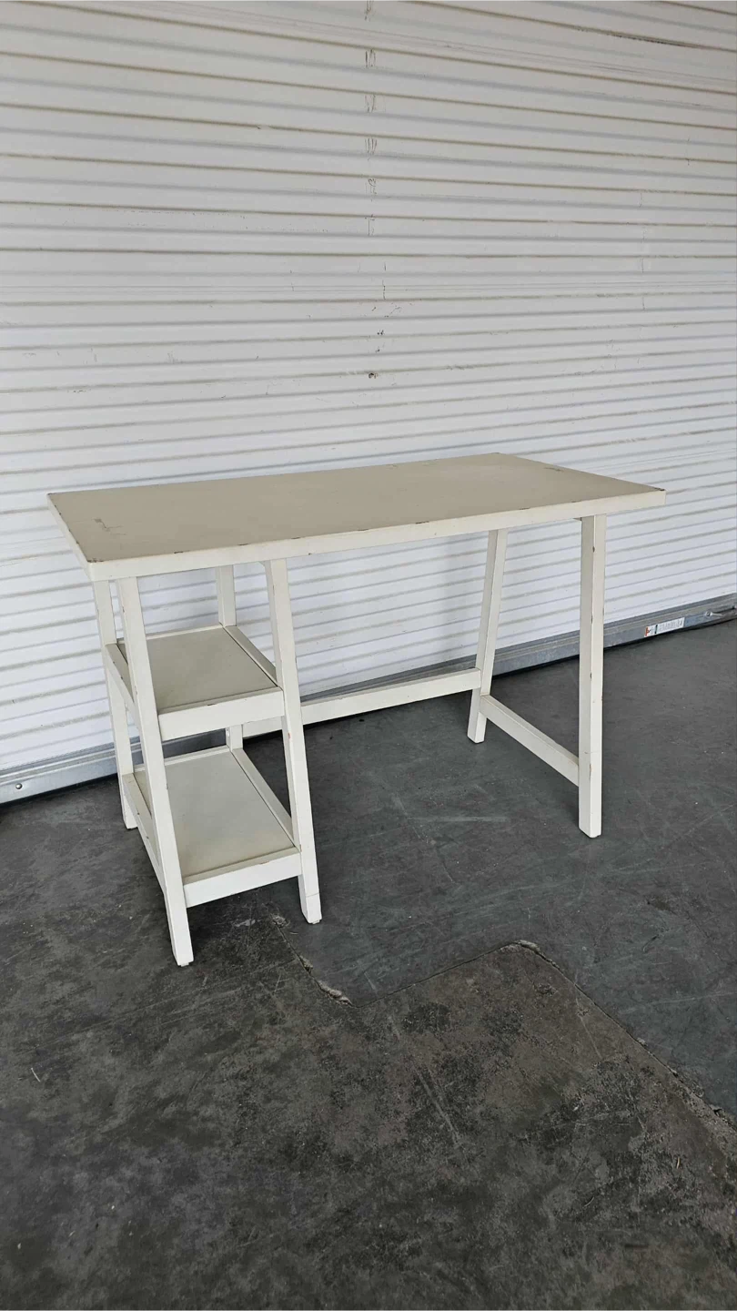Off white distressed style white desk/work station - photo 3