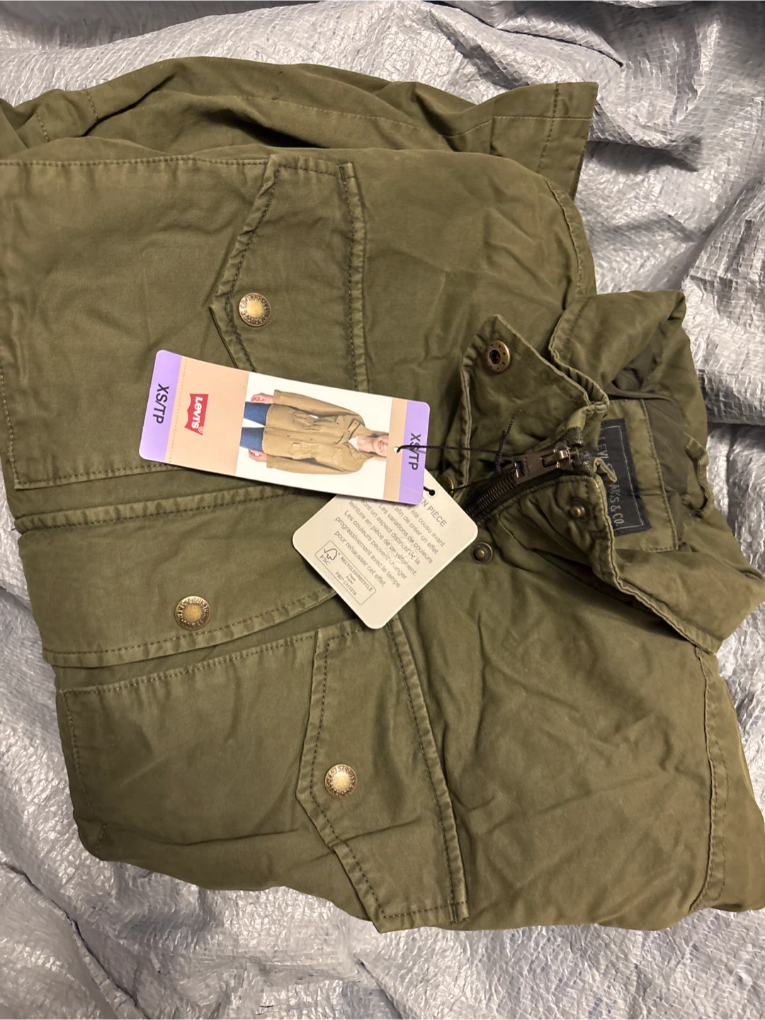 Levi's Women's Khaki Utility Jacket XS/TP