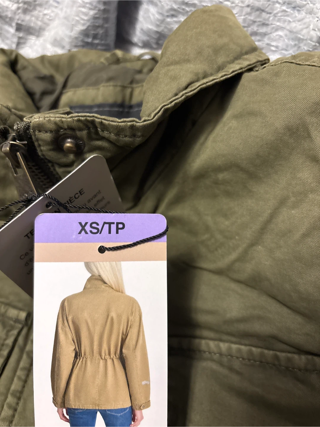 Levi's Women's Khaki Utility Jacket XS/TP - photo 3