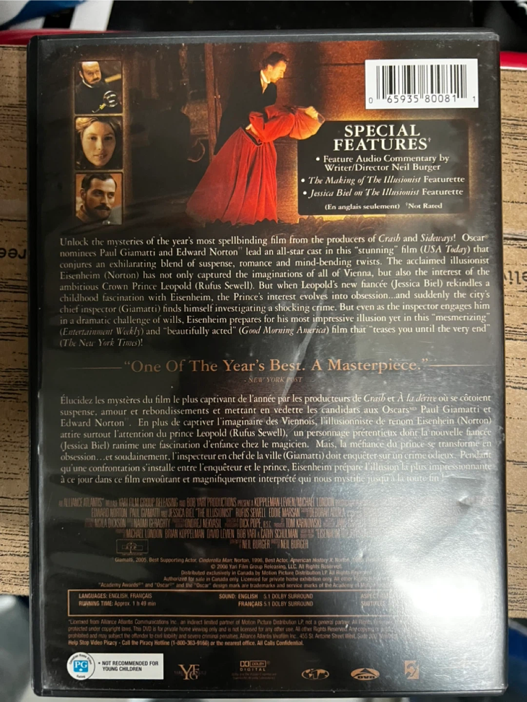 The Illusionist DVD - photo 3