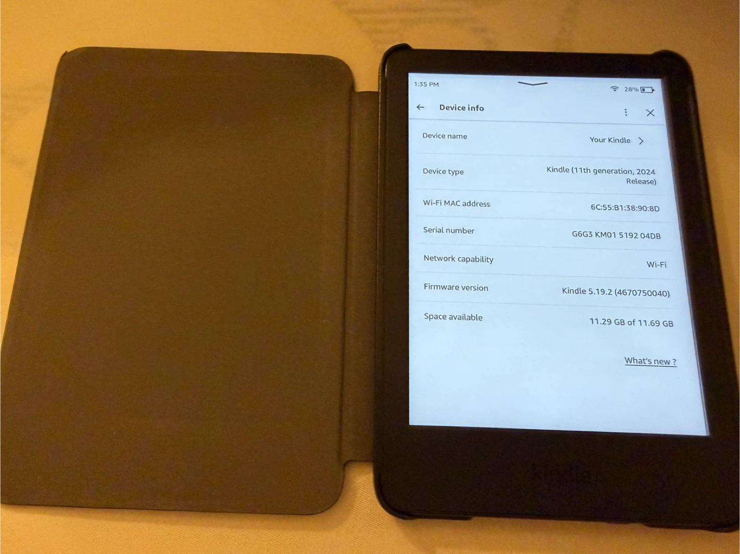 Kindle (11th Gen) E-Reader with Cover