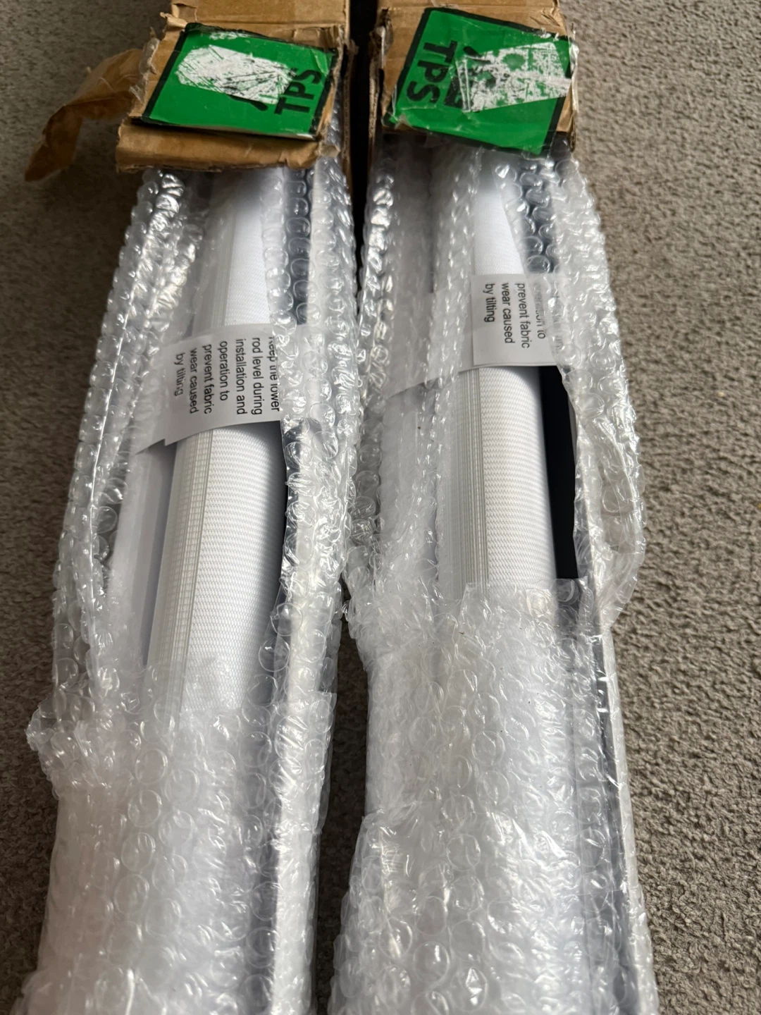 NEW 2X White Cordless Zebra Blinds, 72”W x 72”H - photo 3