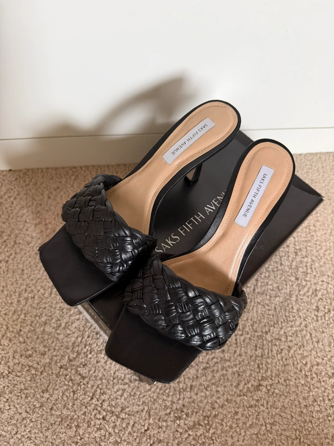 Braided Leather mules