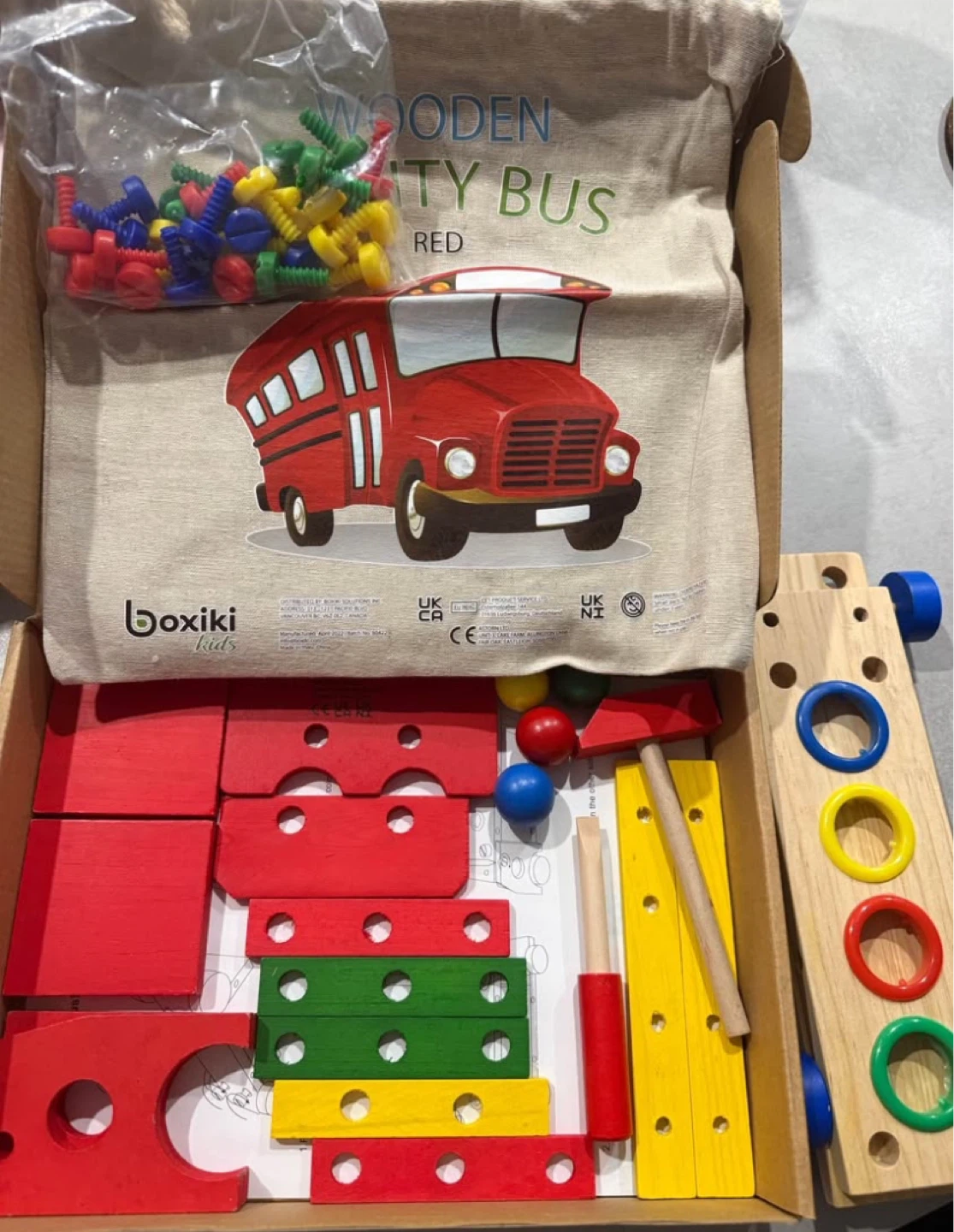 Boxiki Kids Wooden Activity Bus Toy Set - photo 3