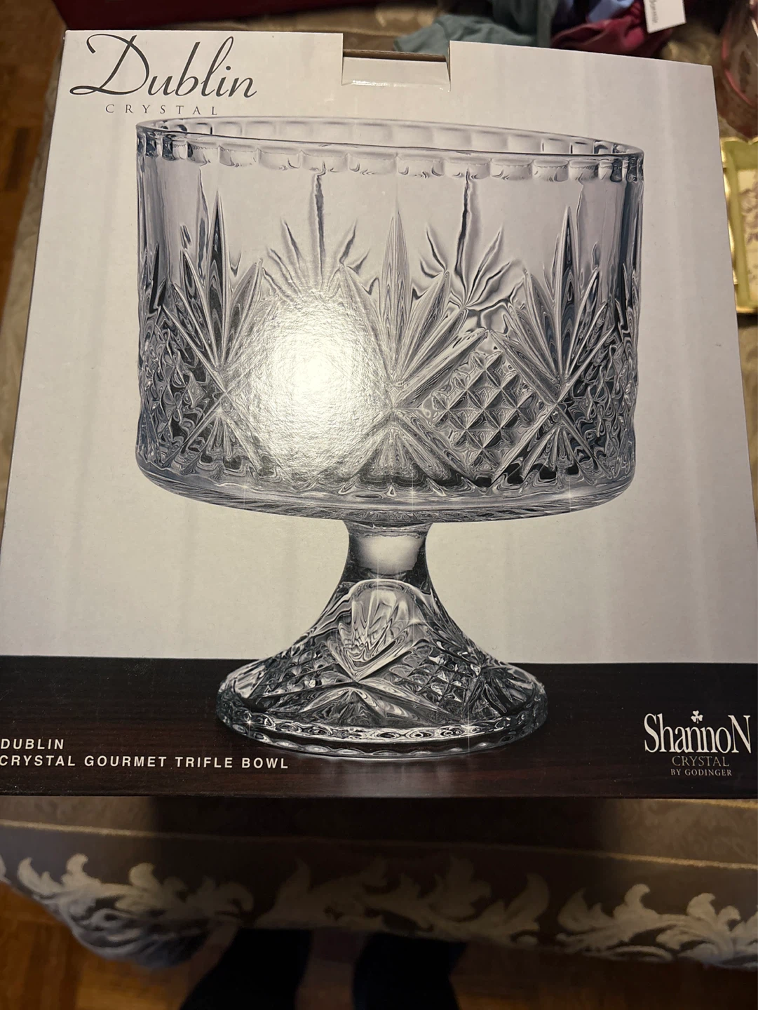 Shannon Crystal Dublin Gourmet Trifle Bowl