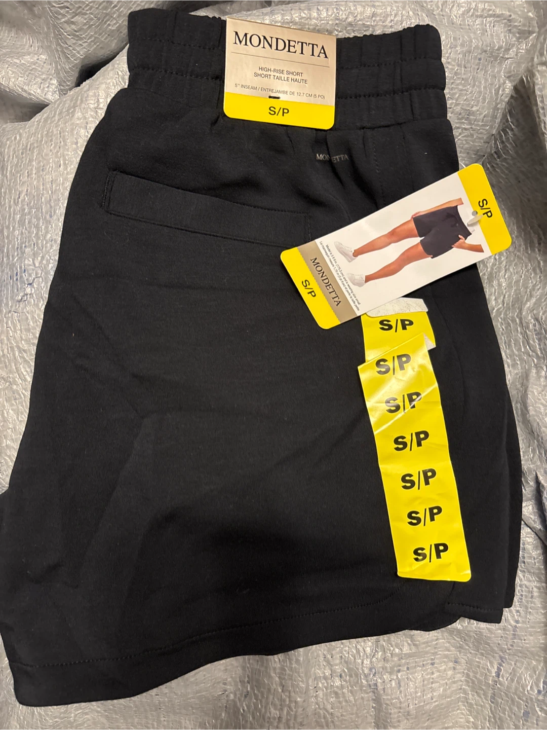 Mondetta Black High-Rise Short S/P