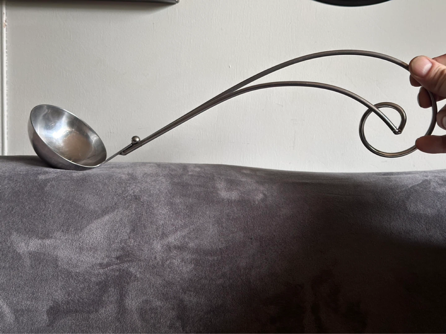 Fancy large soup or punch ladle