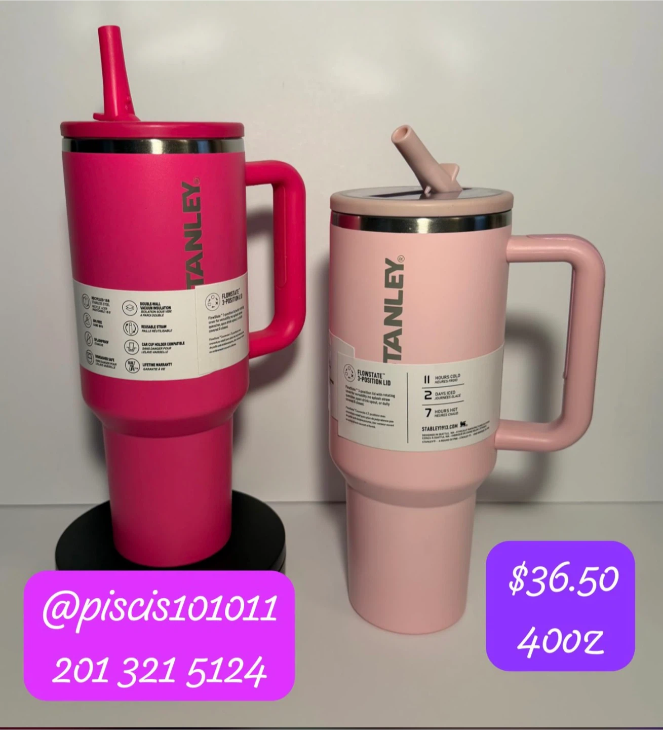 Stanley 40oz Tumbler (Pink)