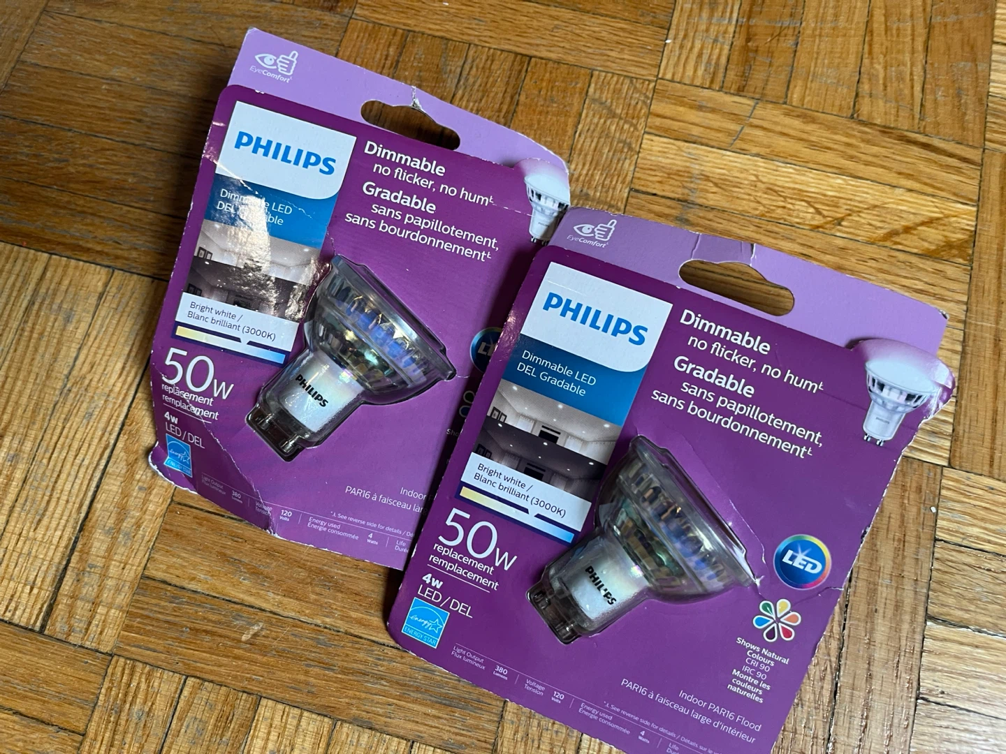 X2 50w dimmable light bulbs
