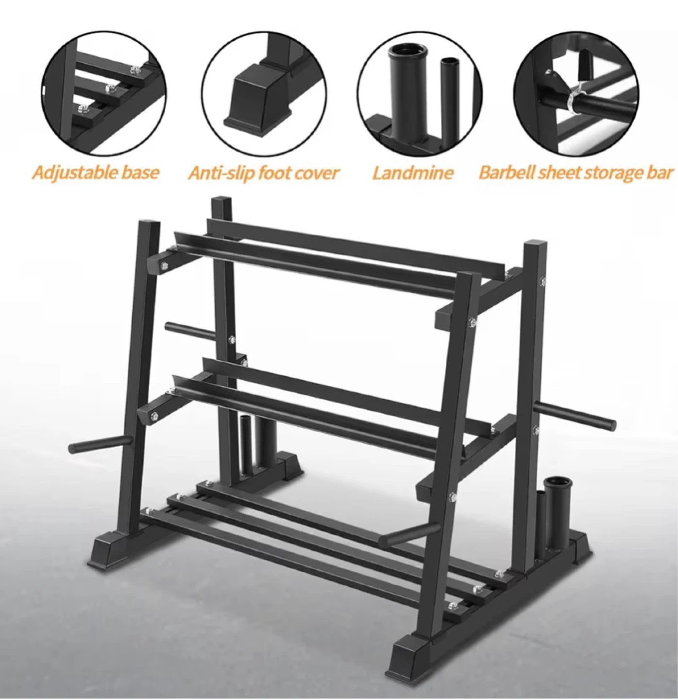 3-Tier Dumbbell and Barbell Rack - photo 4