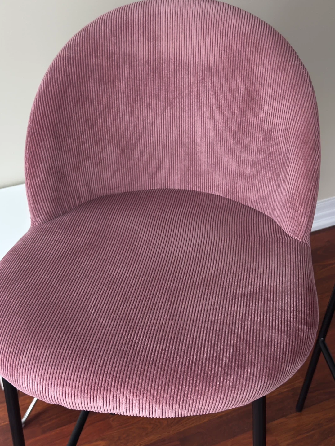 Moving Sale!!  Pink Corduroy Bar Stools -2 - photo 2