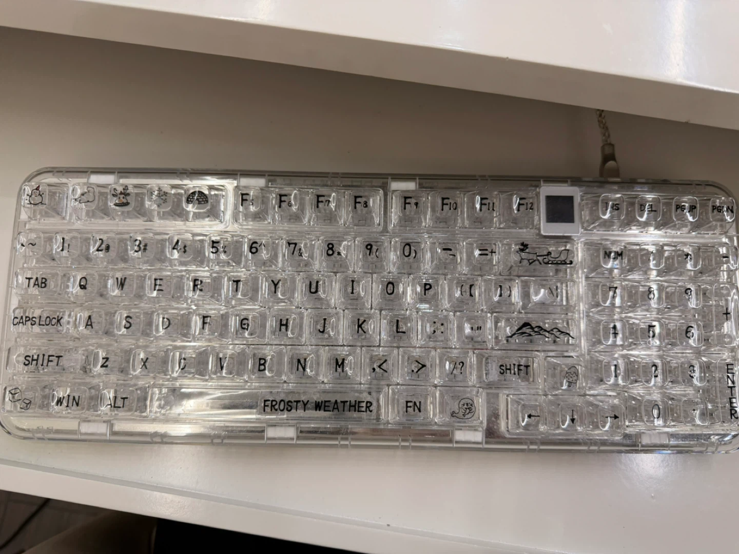 Frosty Weather Clear Keyboard