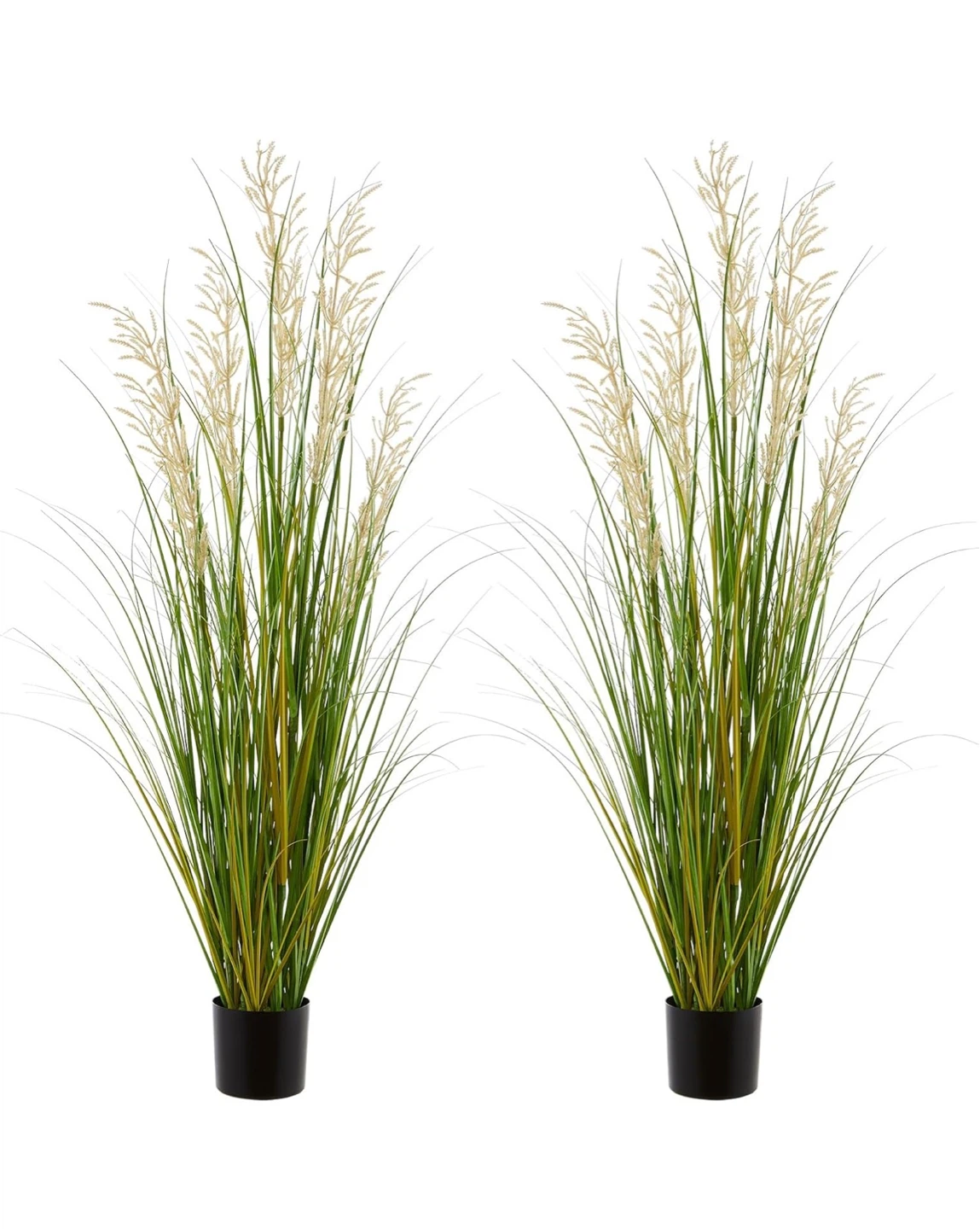 4ft Artificial Potted Grass Plant 2pcs