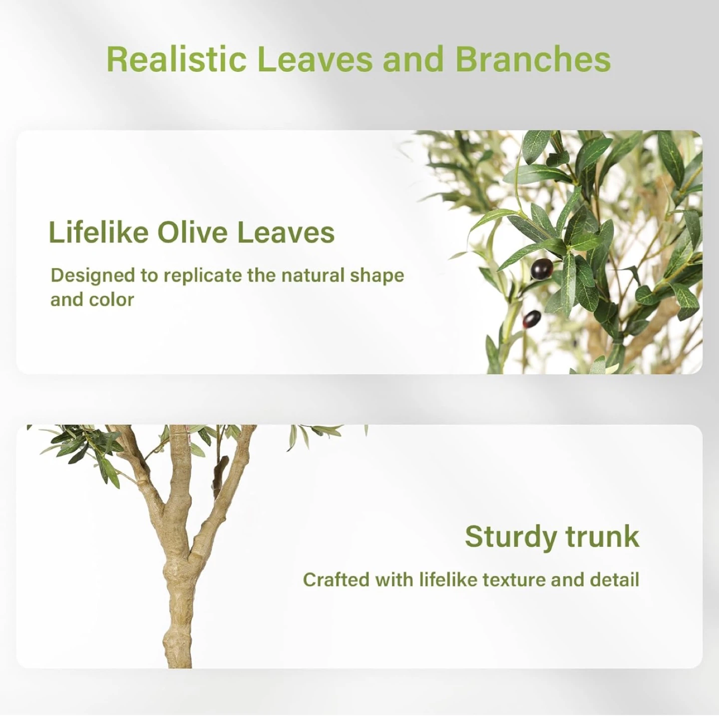 7ft Artificial Olive Tree - photo 4