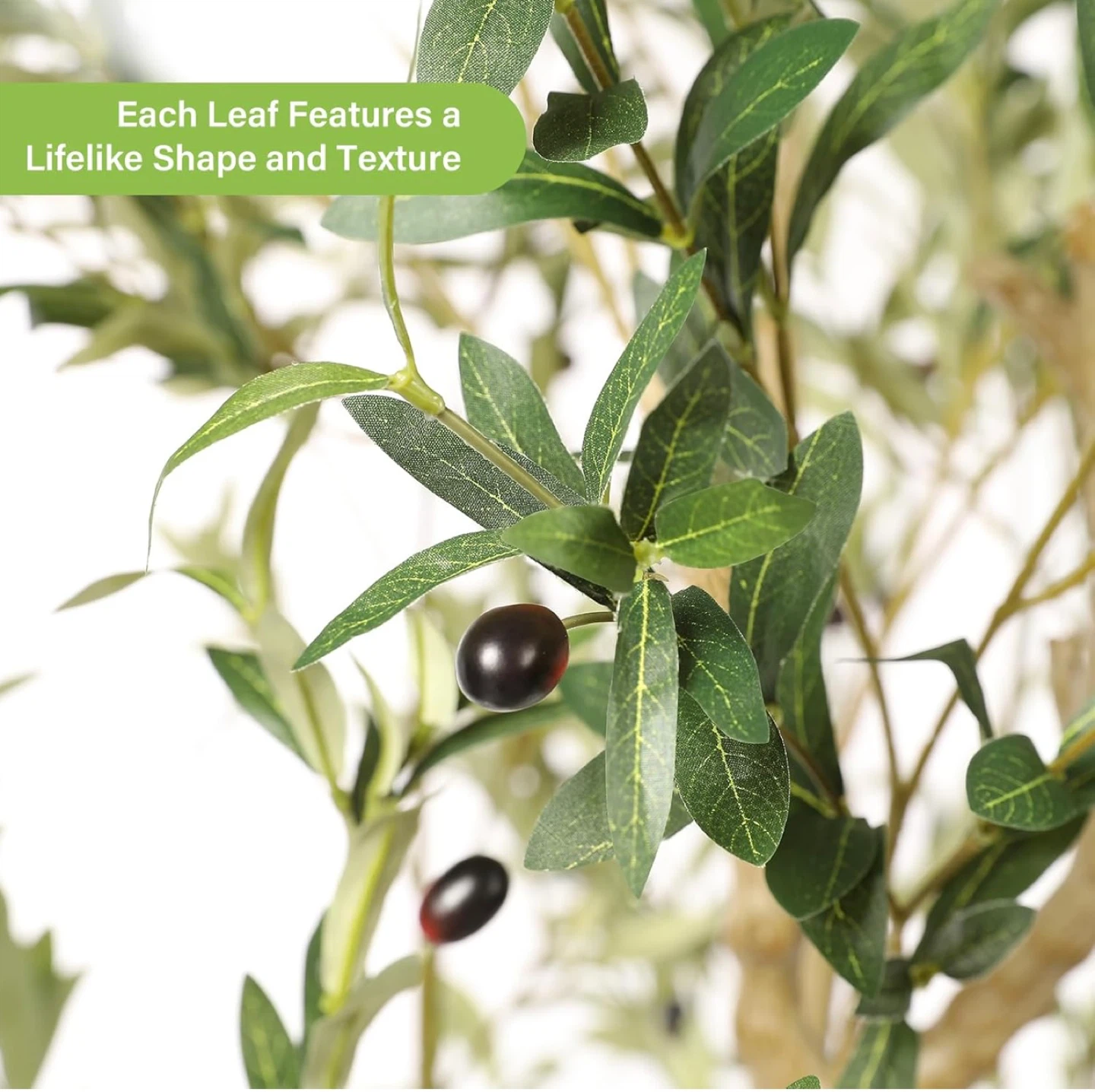 7ft Artificial Olive Tree - photo 5