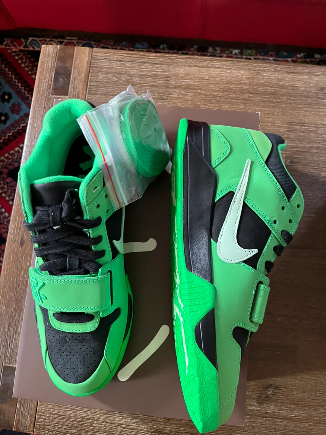 Jordan Travis Scott Jumpman Jack Green Spark Brand New Size 9.5 - photo 2