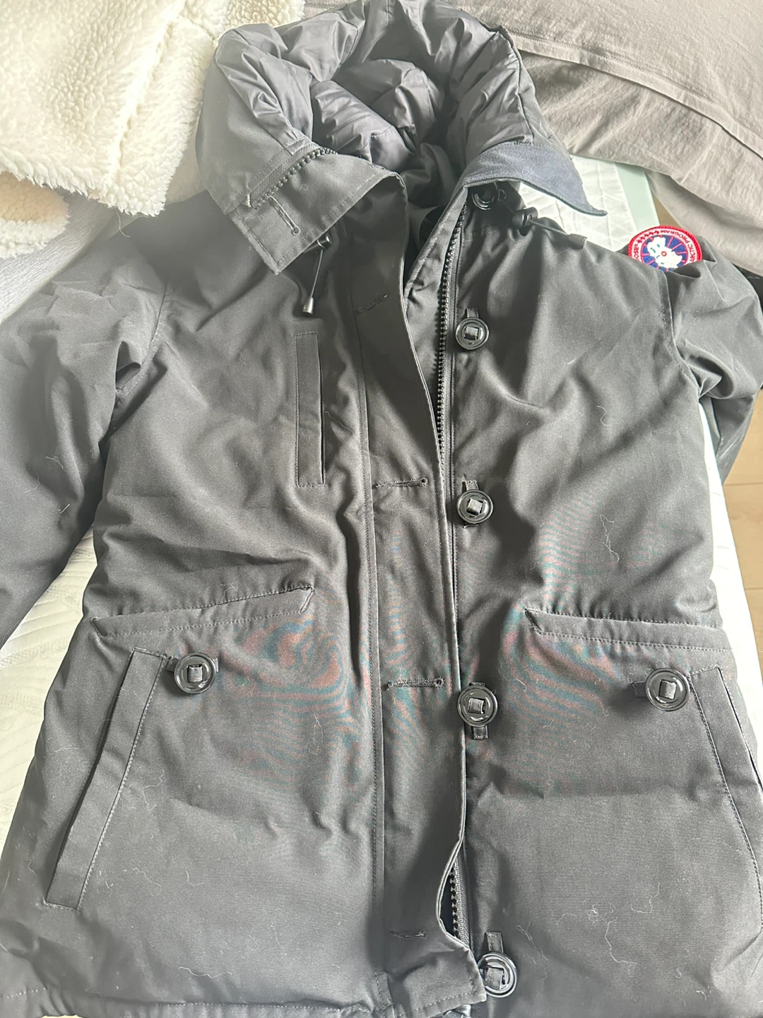 Canada Goose Black Down Parka Jacket size M
