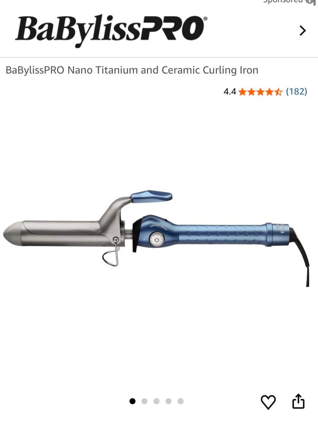 BaBylissPRO Nano Titanium & Ceramic Curling Iron - photo 2