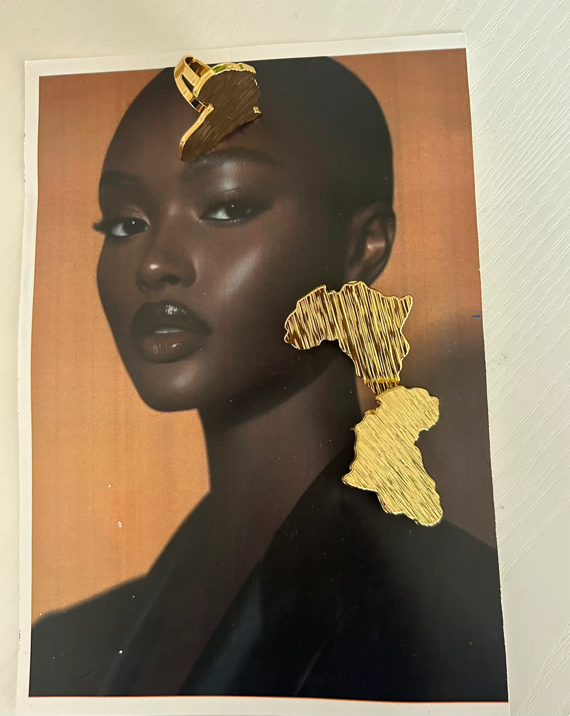 Gold Tone Statement Earrings - photo 4