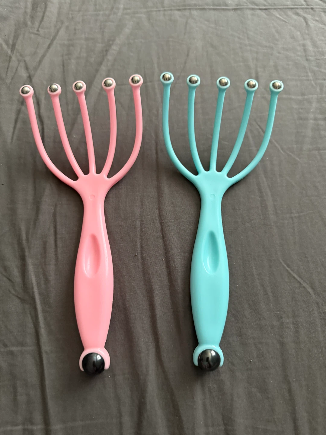 Scalp/Back Massager Set - Pink & Blue