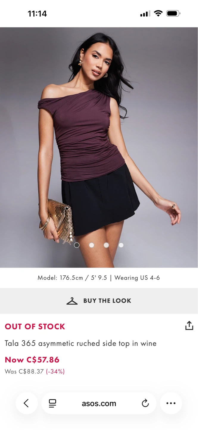 Tala 365 Asymmetric Ruched Side Top - Pink, Medium - photo 4