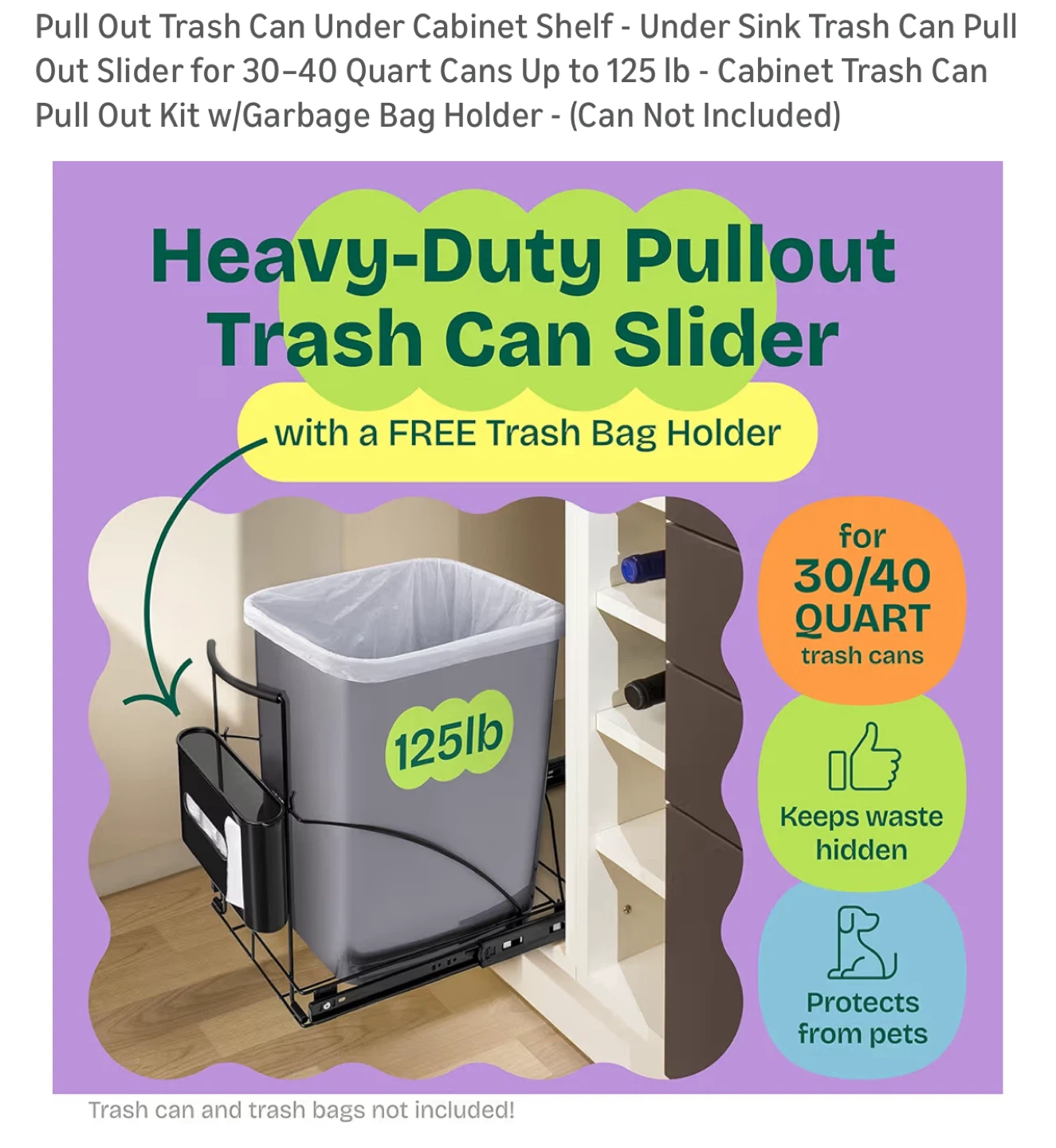 Under Cabinet Trash Can Pull-out - photo 5