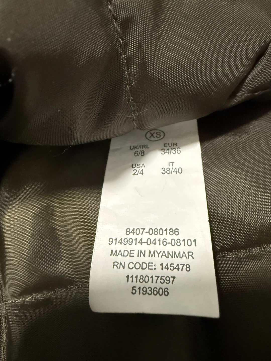 Green Anorak Parka Jacket XS - photo 2