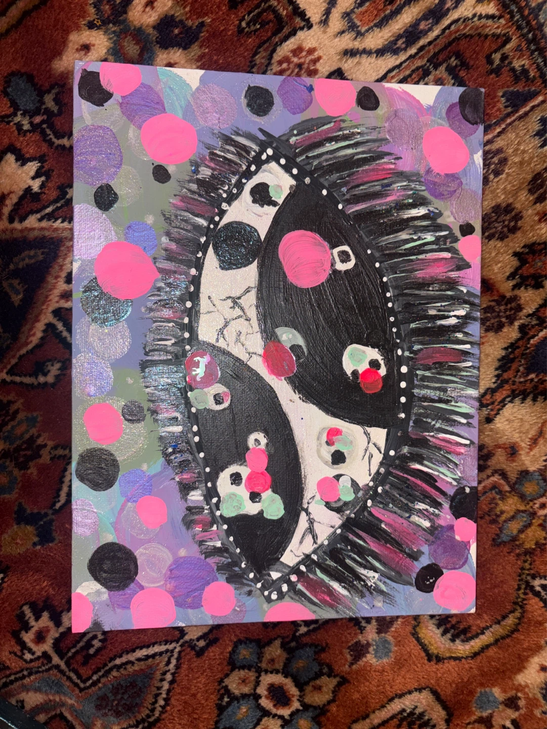Abstract Dot Painting - photo 2