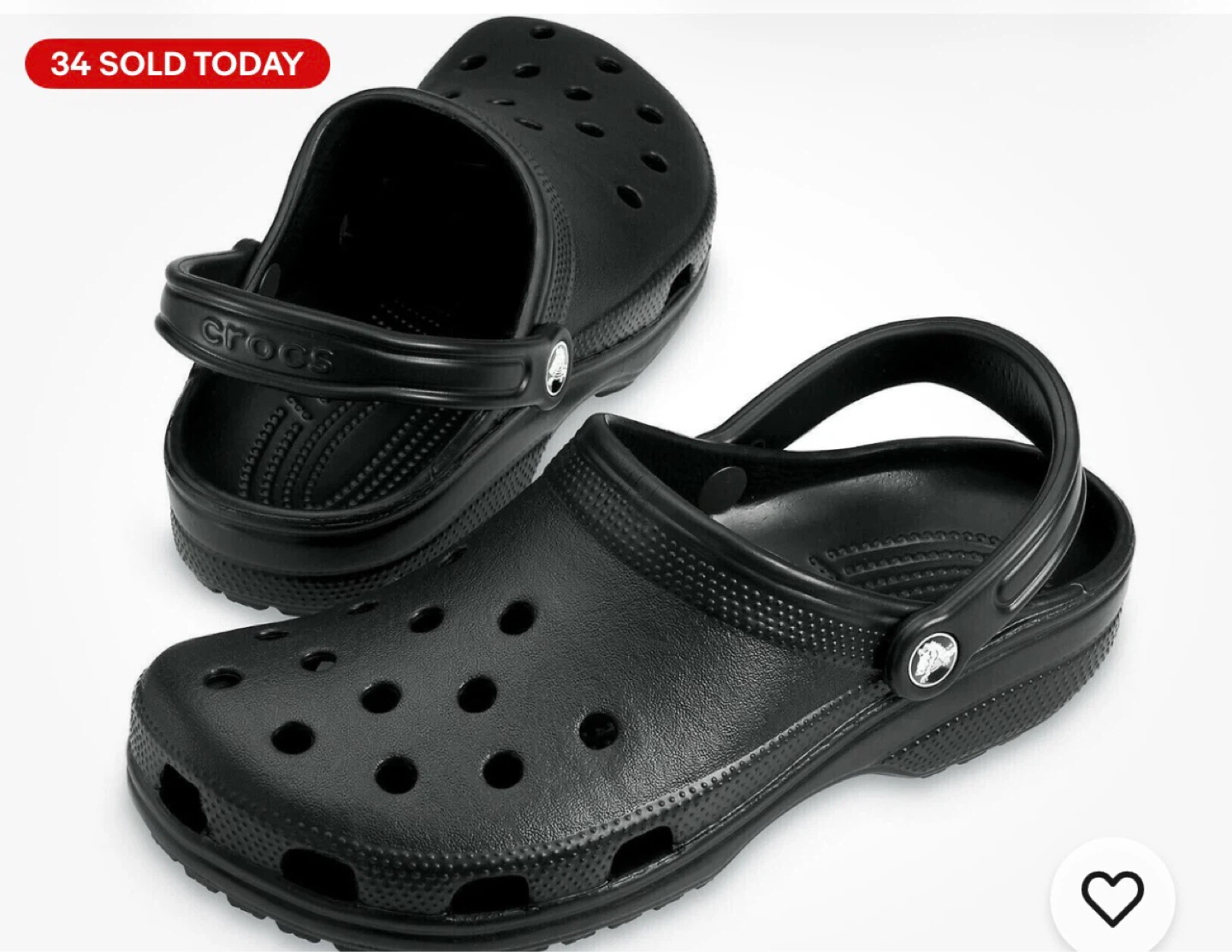 Black Crocs Clogs Size 11