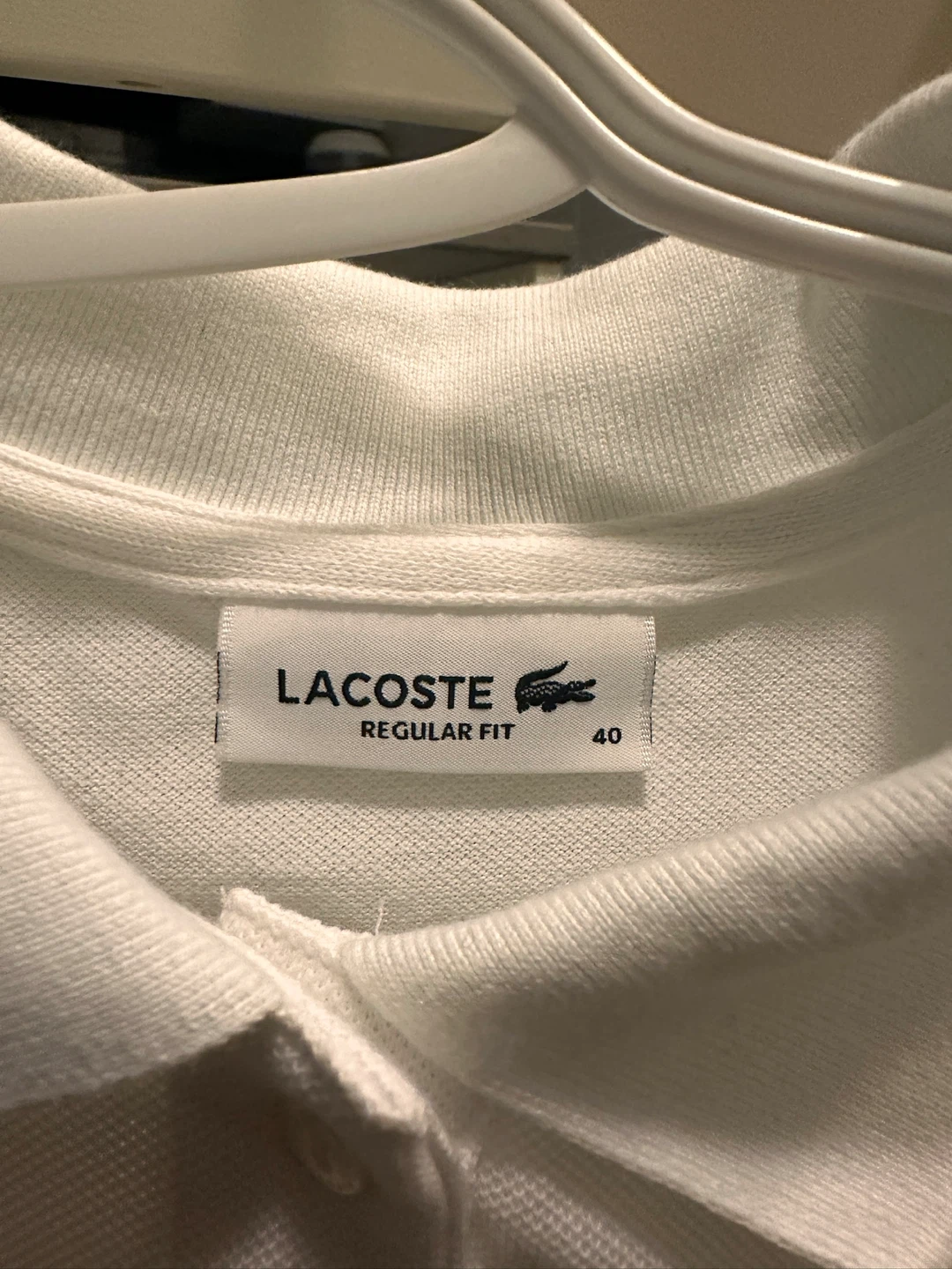 Lacoste Women's White Polo Shirt Size 40
