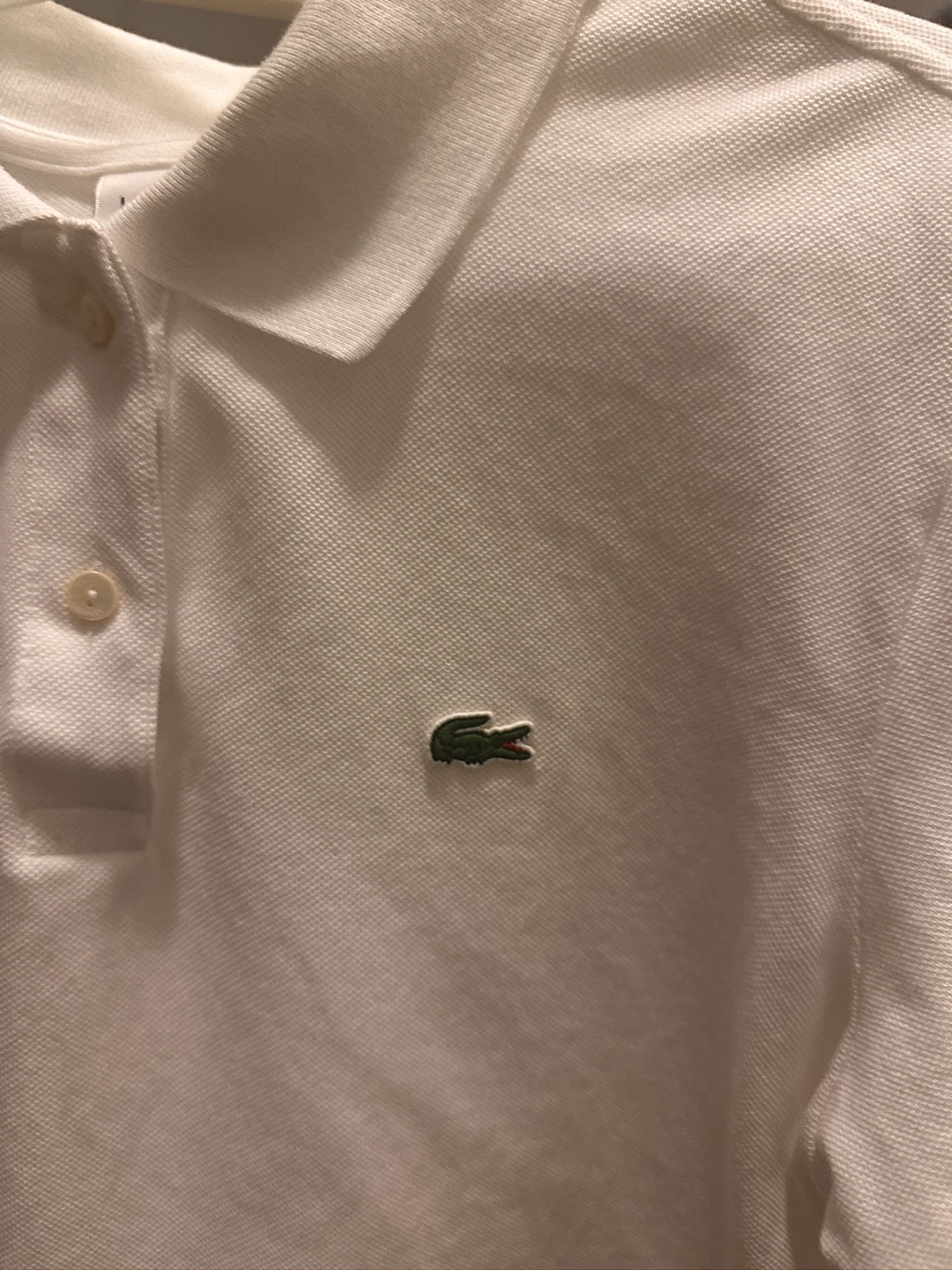 Lacoste Women's White Polo Shirt Size 40 - photo 4