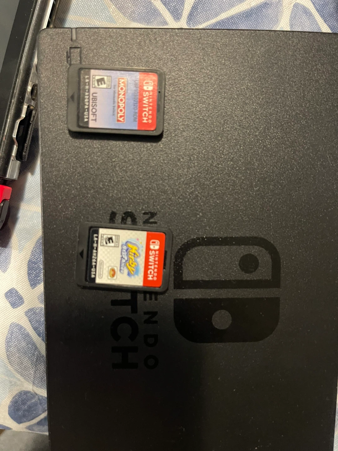 Nintendo Switch Console with Kirby and Monopoly Games - photo 2