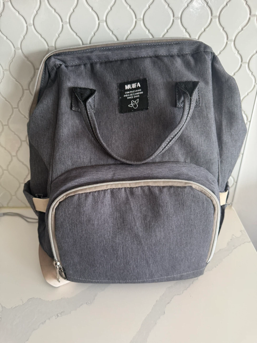MUIFA Diaper Backpack - Grey
