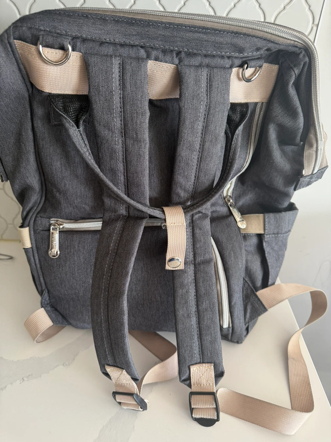 MUIFA Diaper Backpack - Grey - photo 3