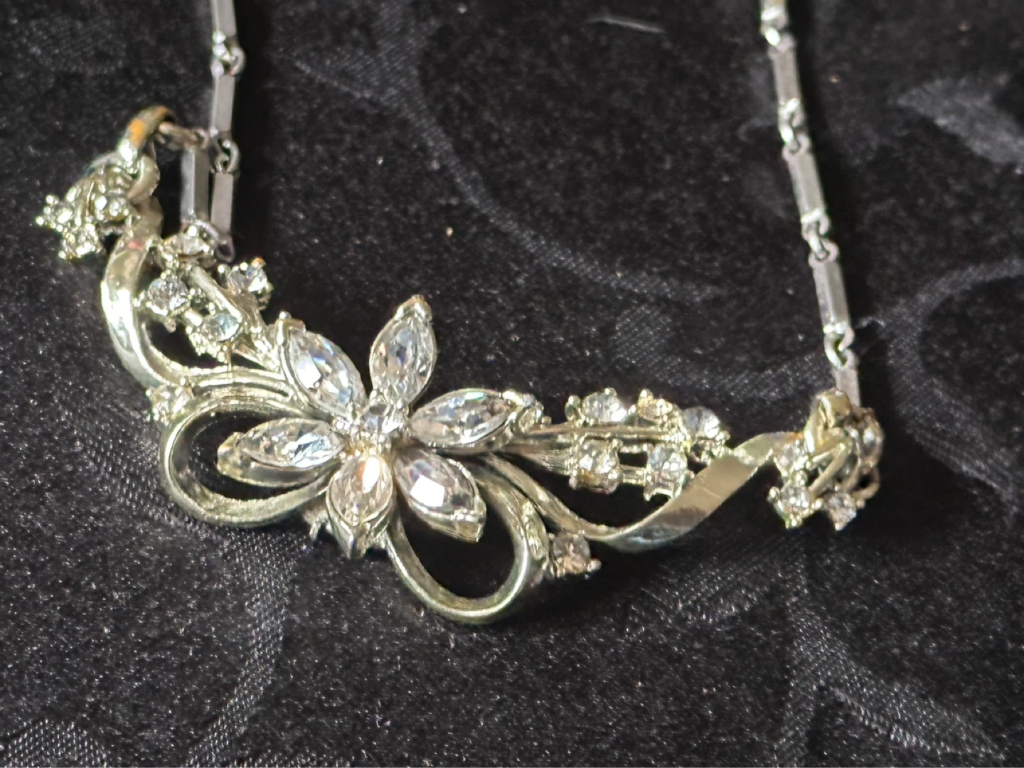 Vintage signed Coro Crystal Necklace - photo 5