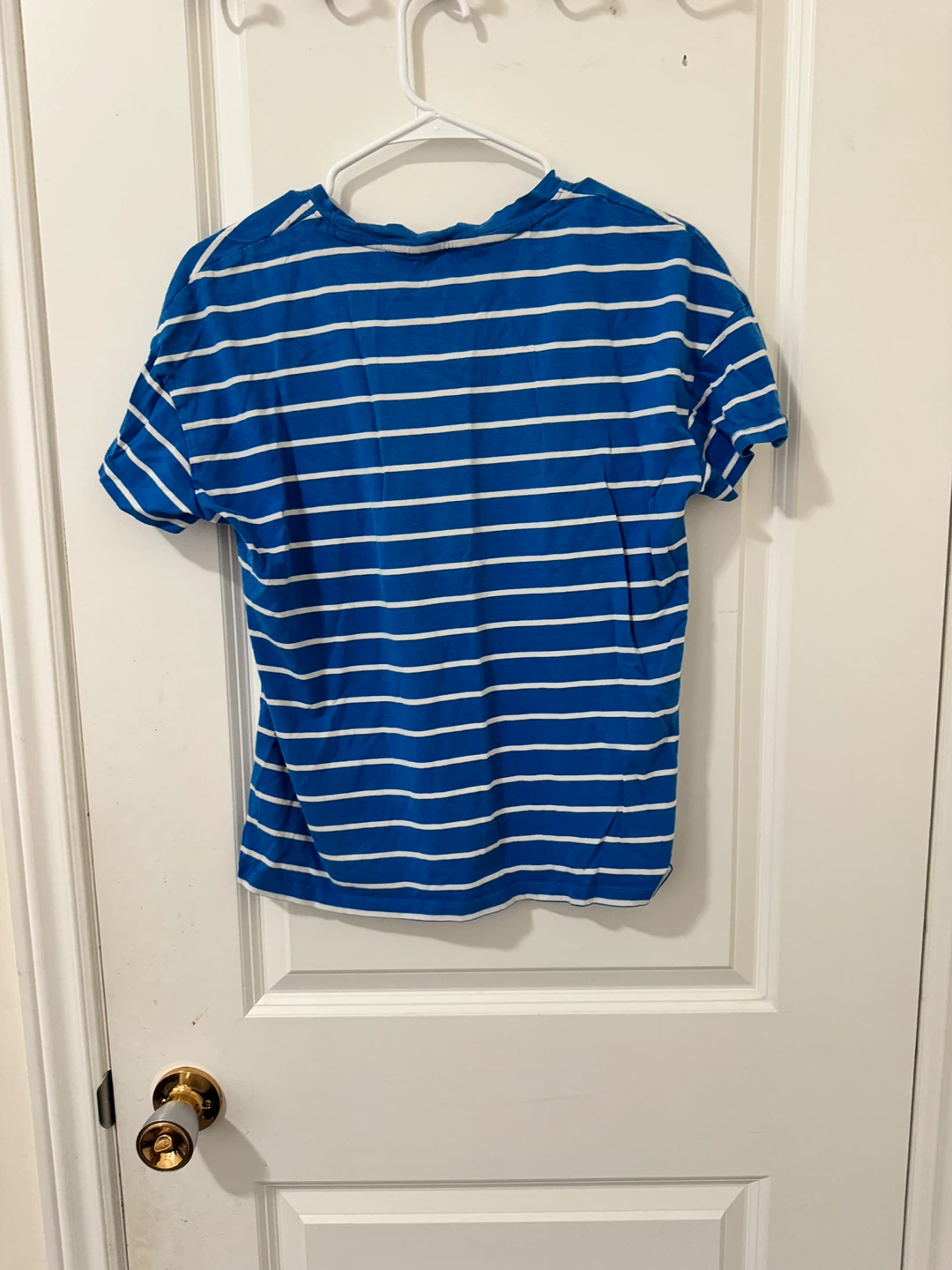 Blue and White Striped T-Shirt - photo 2